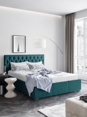Интерьерная Кровать Октавия Бирюзовый 1400x2000 в Миассе - miass.mebel24.online | фото 1