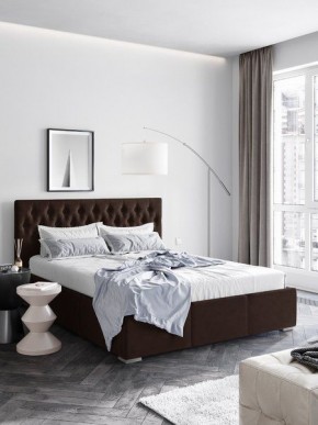 Интерьерная Кровать Октавия Коричневый  1400x2000 в Миассе - miass.mebel24.online | фото
