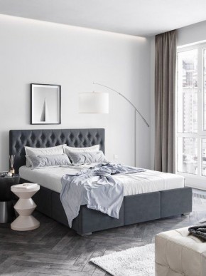 Интерьерная Кровать Октавия Серый 1400x2000 в Миассе - miass.mebel24.online | фото
