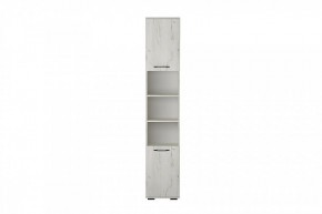 ИТАЛИЯ П-400 Пенал 2дв. (дуб крафт белый) в Миассе - miass.mebel24.online | фото
