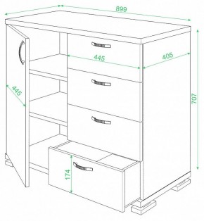 Комод Домино ТБ-4МН в Миассе - miass.mebel24.online | фото 2