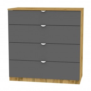 Комод K-93x90x45-1-TR (ДВ-Графит)​​​​​​​ Калисто в Миассе - miass.mebel24.online | фото