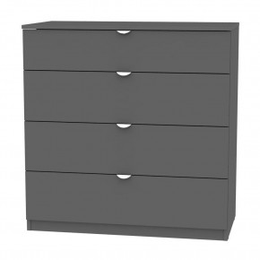 Комод K-93x90x45-1-TR (Графит) Калисто в Миассе - miass.mebel24.online | фото