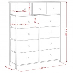 Комод Leset Линкс 11 ящиков (МДФ) в Миассе - miass.mebel24.online | фото 12