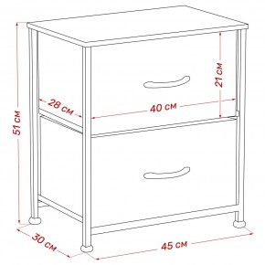 Комод Leset Линкс 2 ящ. (к/з), Каркас Белый, ящики Белые в Миассе - miass.mebel24.online | фото 8
