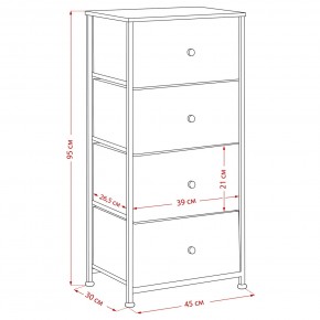 Комод Leset Линкс 4 ящика (МДФ) в Миассе - miass.mebel24.online | фото 12