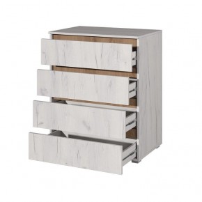Комод Лиана (Дуб Крафт Белый/Дуб Крафт Золотой) в Миассе - miass.mebel24.online | фото