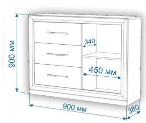 Комод Нобиле Км-120/38 ФГ в Миассе - miass.mebel24.online | фото 3