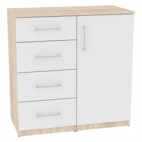 Комод "Калисто (K18)" ручка рейлинг (ДСС-Белый) в Миассе - miass.mebel24.online | фото