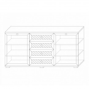 Комодино (фасады глухие) Парма Нео в Миассе - miass.mebel24.online | фото 5