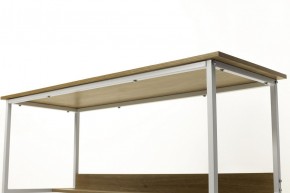 Компьютерный стол LUCIA H475 Дуб натуральный / белый каркас M-city в Миассе - miass.mebel24.online | фото 5