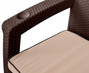 Комплект кресел Yalta Premium Double Seat (Ялта) шоколадный (+подушки под спину) в Миассе - miass.mebel24.online | фото 2