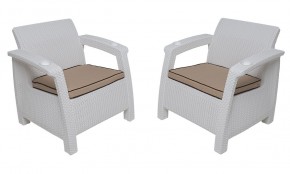 Комплект на балкон Yalta Balcony Set (Ялта) белый в Миассе - miass.mebel24.online | фото 4