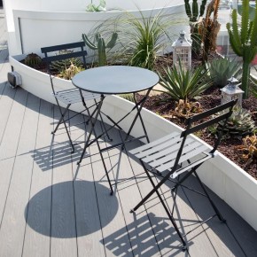 Комплект садовой мебели OTS-001R (стол + 2 стула) металл в Миассе - miass.mebel24.online | фото 2