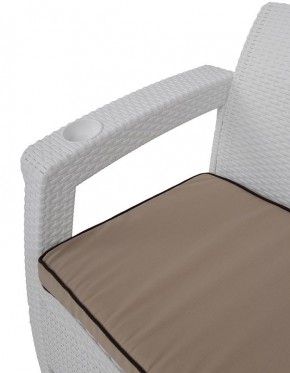Комплект уличной мебели Yalta Premium Terrace Set (Ялта) белый (+подушки под спину) в Миассе - miass.mebel24.online | фото 5