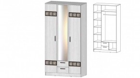 КОСТА-РИКА Шкаф 3-х створчатый (анкор светлый) в Миассе - miass.mebel24.online | фото