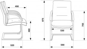 Кресло Бюрократ T-9927SL-LOW-V/BLACK в Миассе - miass.mebel24.online | фото 4