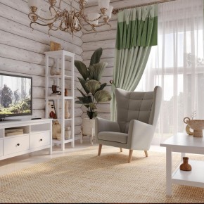 Кресло для отдыха Саари светло-серое, ткань рогожка в Миассе - miass.mebel24.online | фото 4