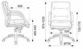 Кресло для руководителя Бюрократ T-9927SL-LOW в Миассе - miass.mebel24.online | фото 5