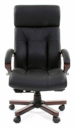 Кресло для руководителя Chairman 421 черный/орех темный, черный в Миассе - miass.mebel24.online | фото 2