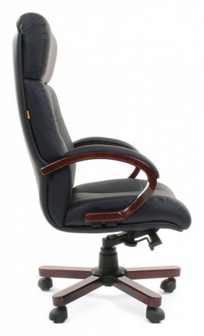 Кресло для руководителя Chairman 421 черный/орех темный, черный в Миассе - miass.mebel24.online | фото 3