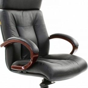 Кресло для руководителя Chairman 421 черный/орех темный, черный в Миассе - miass.mebel24.online | фото 6