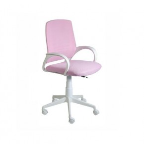 Кресло Ирис White сетка/ткань розовая в Миассе - miass.mebel24.online | фото