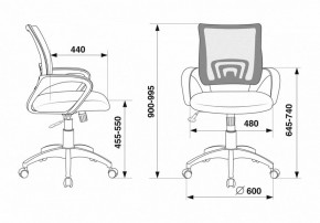 Кресло компьютерное CH-695N/BL/TW-11 в Миассе - miass.mebel24.online | фото 6