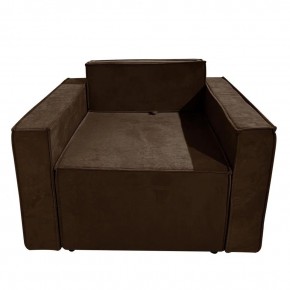 Кресло-кровать Принц КК1-ВК (велюр коричневый) в Миассе - miass.mebel24.online | фото