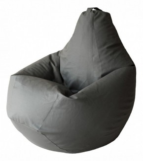 Кресло-мешок Серая ЭкоКожа 3XL 150*110 см в Миассе - miass.mebel24.online | фото