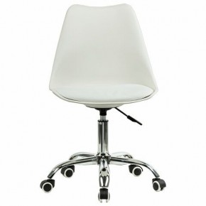 Кресло стул BRABIX "Eames MG-310 CH", хром, пластик белый, экокожа белая, 532923 в Миассе - miass.mebel24.online | фото 1