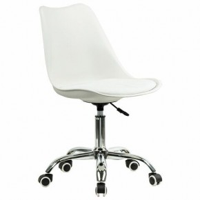 Кресло стул BRABIX "Eames MG-310 CH", хром, пластик белый, экокожа белая, 532923 в Миассе - miass.mebel24.online | фото 2