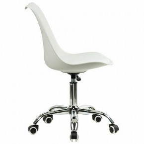 Кресло стул BRABIX "Eames MG-310 CH", хром, пластик белый, экокожа белая, 532923 в Миассе - miass.mebel24.online | фото 3