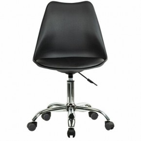 Кресло стул BRABIX "Eames MG-310 CH", хром, пластик черный, экокожа черная, 532925 в Миассе - miass.mebel24.online | фото 1