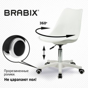 Кресло стул BRABIX "Eames MG-310 PL", пластик белый, экокожа белая, 532926 в Миассе - miass.mebel24.online | фото 5