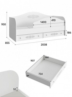 Кровать Ассоль АС-10 в Миассе - miass.mebel24.online | фото 6