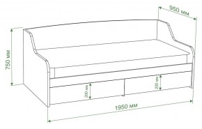 Кровать Бартоло КРД в Миассе - miass.mebel24.online | фото 2