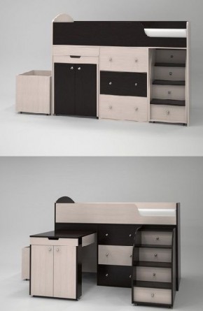 Кровать-чердак Малыш (большой) 800*1800 в Миассе - miass.mebel24.online | фото 15