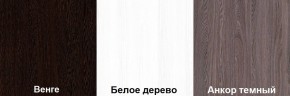 Кровать-чердак Пионер 1 (800*1900) Белое дерево, Анкор темный, Венге в Миассе - miass.mebel24.online | фото 3