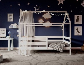 Кровать-домик 80*160 Белый в Миассе - miass.mebel24.online | фото 2