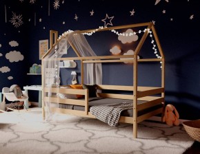Кровать-домик 80*190 без покраски (без ящиков) в Миассе - miass.mebel24.online | фото