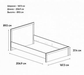 Кровать двуспальная Jazz в Миассе - miass.mebel24.online | фото 2