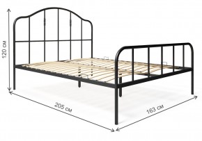 Кровать Милена 160х200 черная в Миассе - miass.mebel24.online | фото 2