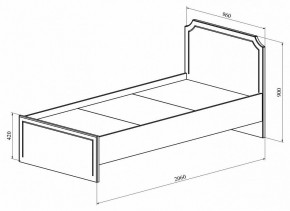 Кровать односпальная ДримСтар ДС-50 в Миассе - miass.mebel24.online | фото 2