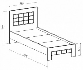 Кровать односпальная Изабель ИЗ-700К в Миассе - miass.mebel24.online | фото 2