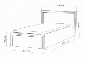 Кровать односпальная Нобиле Кр-90 в Миассе - miass.mebel24.online | фото 2