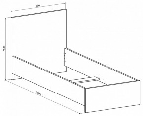 Кровать односпальная Виктория ВИ-22 в Миассе - miass.mebel24.online | фото 2