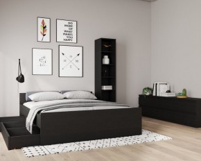 Кровать ОРИОН двухспальная с ортопедическим основанием 180х200, цвет Дуб Венге в Миассе - miass.mebel24.online | фото 3