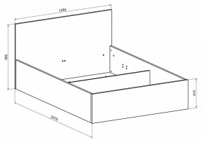 Кровать полутораспальная Виктория ВИ-41 в Миассе - miass.mebel24.online | фото 4