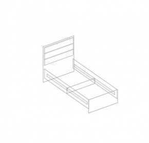 Кровать "Милана" БЕЗ основания 900х2000 в Миассе - miass.mebel24.online | фото 3